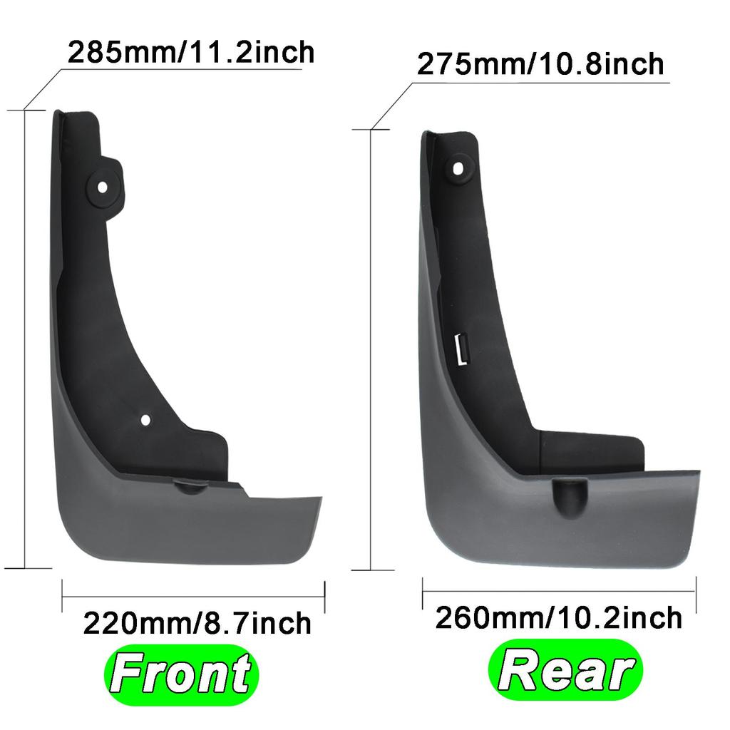 4x Mudflaps For Toyota Corolla Cross   Mud Guards Flaps Splash Guards Mudguards Fender Front Rear Car Accessories