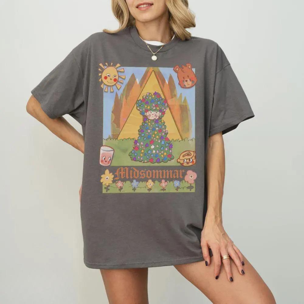 Retro Midsommar Shirt Midsommar Sweatshirt Midsommar Tshirt Florence Pugh Shirt Midsommar Art Print Scary Movie Shirt S