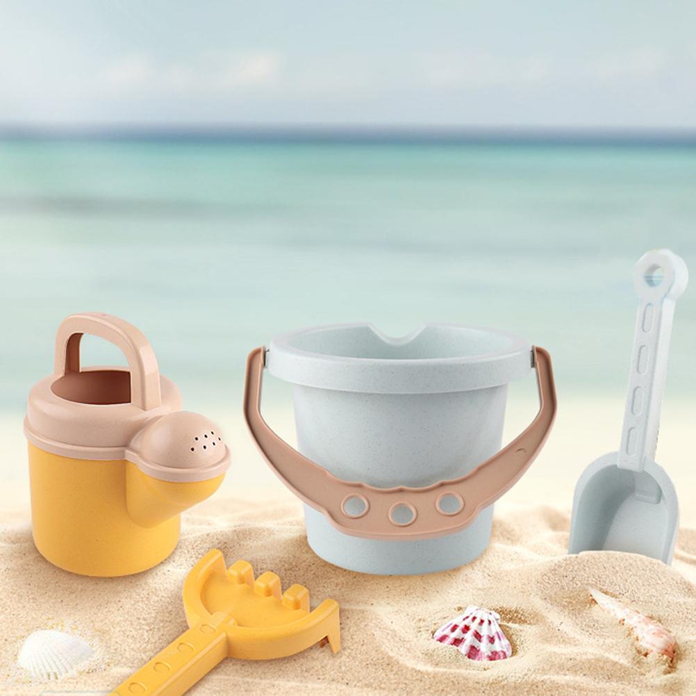 Children Beach Toy Beach Outdoor Sand Toy Set Snow Toy Including Barrel Watering Pot Rake Shovel Birthday Gift