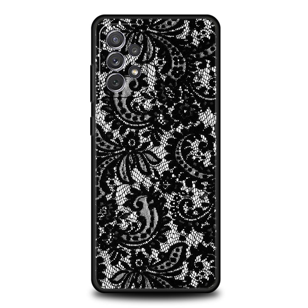 

Lace Style Cool Girl Phone Case for Samsung Galaxy A73 A55 A53 A51 A35 A33 A32 A25 A23 A22 A15 A13 A17 A07 5G Soft TPU Shell Bag Samsung A52s 5G