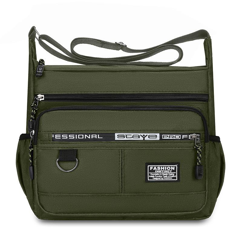 

Men s Shoulder Bag Casual Travel Crossbody Bag Large Capacity Middle-aged Small Square Bag Tool Bag 1PC зелений
