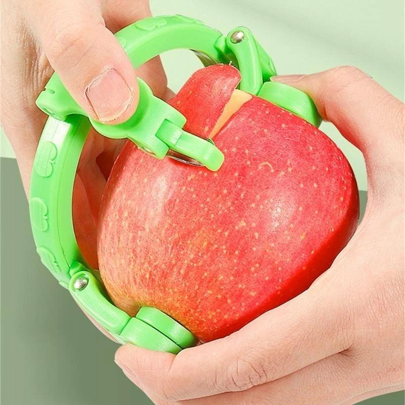 Multi-Purpose Fruit Peeler Tool Handheld Stainless Steel Foldable Pear Peeling Gadget Vegetable Slicer Foldable Design