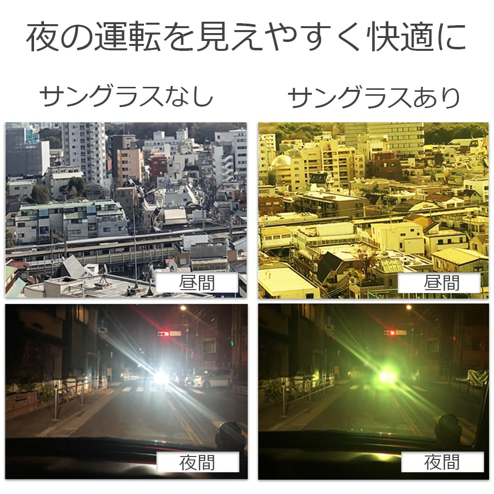 [Eight Tokyo] Sunglasses for Men and Women, Blue Light Blocking, Sports, Driving, Night Driving, Golf, Running, Jogging, UV Protection, Blue Light