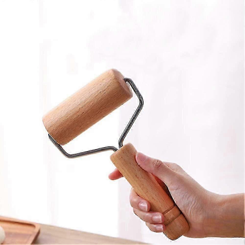 26-27 Pastry Pizza Roller Natural Wood Rolling Pins For Baking Non Stick Wood Dough