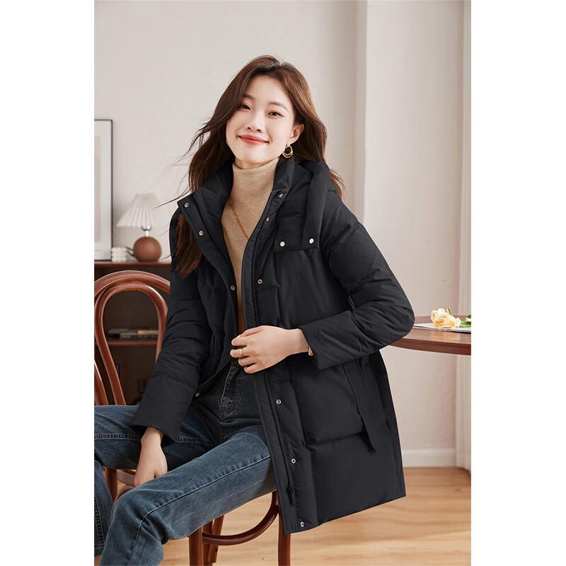 Yiliteng Damen Kapuzen Winter Daunenjacke
