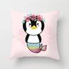 Cute Unicorn Cushion Cover Cartoon Animal Cat Flamingo Polyester Throw Pillow Case Cover Elephant Unicorn Decoration Pillowcases