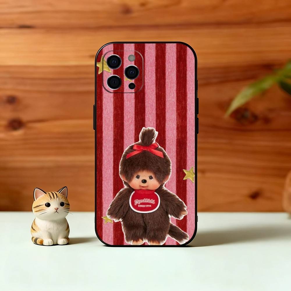 C-Cute M-monchhichis-s Phone Case Silicone Soft For IPhone 17 16 15 14 13 12 11 X XR Plus Pro Max Plus