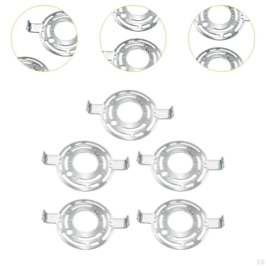 5 Count Light Fixture Support Bracket, Round Crossbar Plate for Pendant Lighting Near Ceiling