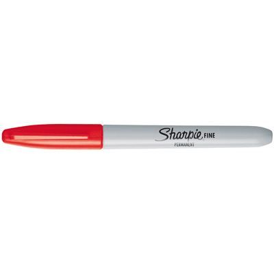 Marqueur permanent Sharpie - SHARPIE - Pointe ogive - Rouge