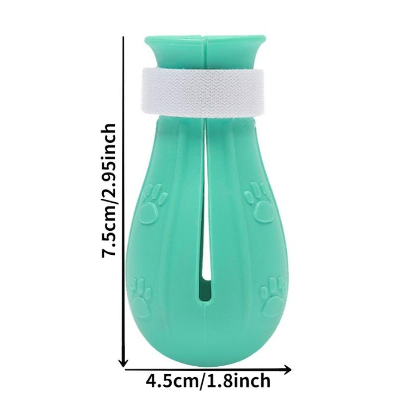 4PCS Multi-functional Silicone Cat Foot Cover Anti-cat Injury Cleaning Bath Tool Bath Foot Cover Dog Shoe Cover Cat Claw Cover