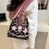 Pink Star Purse and Handbags Aesthetic Plaid Denim Shoulder Bag Punk Leisure Outdoor Crossbody Bag For Women