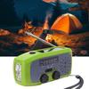 Emergency Solar Radio Design Portable Hand with LED Flashlight Compact Crank Solar Powered Rechargeable