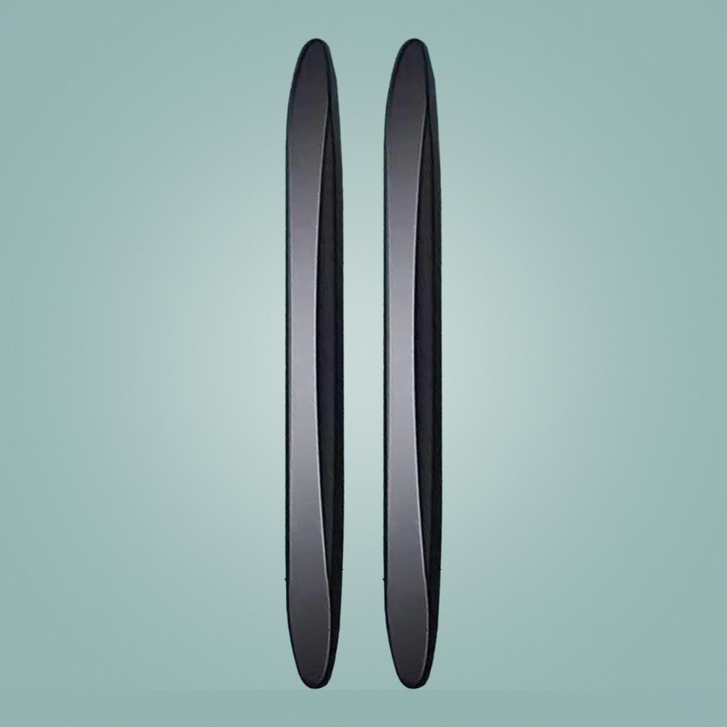 2/4Pcs Car Anti-collision Strip Clear Black Self-adhesive Flexible Reusable Universal SUV Truck Auto Body Door Side Rearview Mirror Bumper Protector