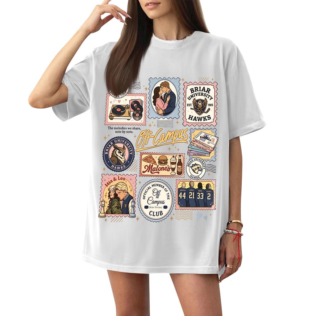 Women's Casual Short Sleeve T-Shirt Loose Fit Letter Graphic Print Crew Neck Comfortable Soft Fabric Lightweight Top for Daily Wear