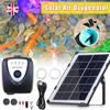 USB-laddning Solcellsdriven Fiskluftpump Syresättare Damm Dammsyresättare Akvarium Luftpump Vattenpump för Akvarium Damm