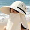 Waterproof Neck Flap Sun Hat Breathable UV Protection Cap Full Face Coverage Hat  Camping