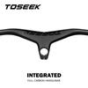 TOSEEK Mtb Handlebars And Stem 28.6mm-17Degree Carbon Integrated Handlebar For Mountain Bike 660~80070/80/90/100mm Bicycle Parts