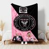 1 Stück Decke - Inter Miami CF Aufdruck, Leichte Decke für Sofa, Bett - Weich & Warm, Geschenk für Alle Jahreszeiten