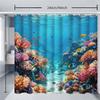Underwater World Polyester Shower Curtain With Metal Grommets Waterproof Bathroom Decor Bath Curtain