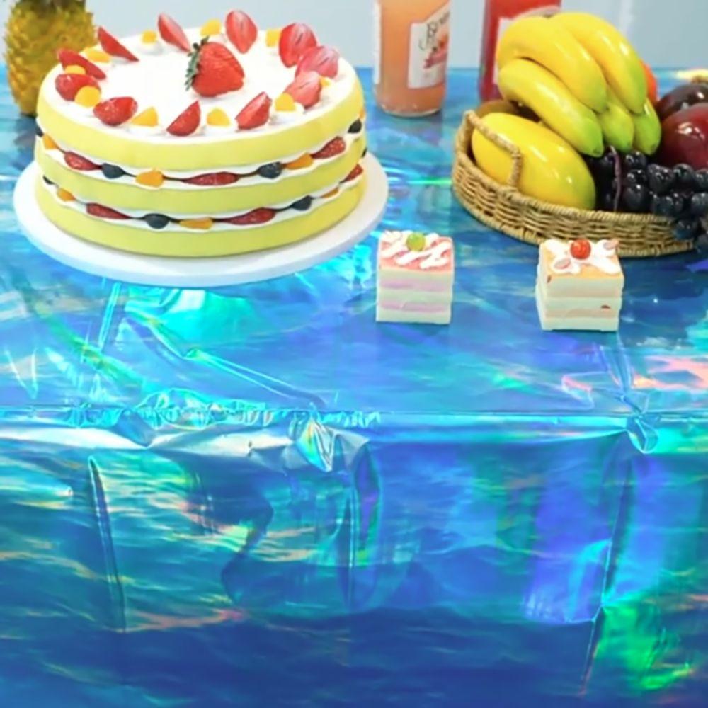 2pcs Oil-proof Disposable Tablecloth Dazzling Party Table Cover Christmas