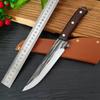 Coltello per disossare da cucina forgiato fatto a mano Coltello da pesca portatile per barbecue Mannaia per carne affilata Taglierina per verdure
