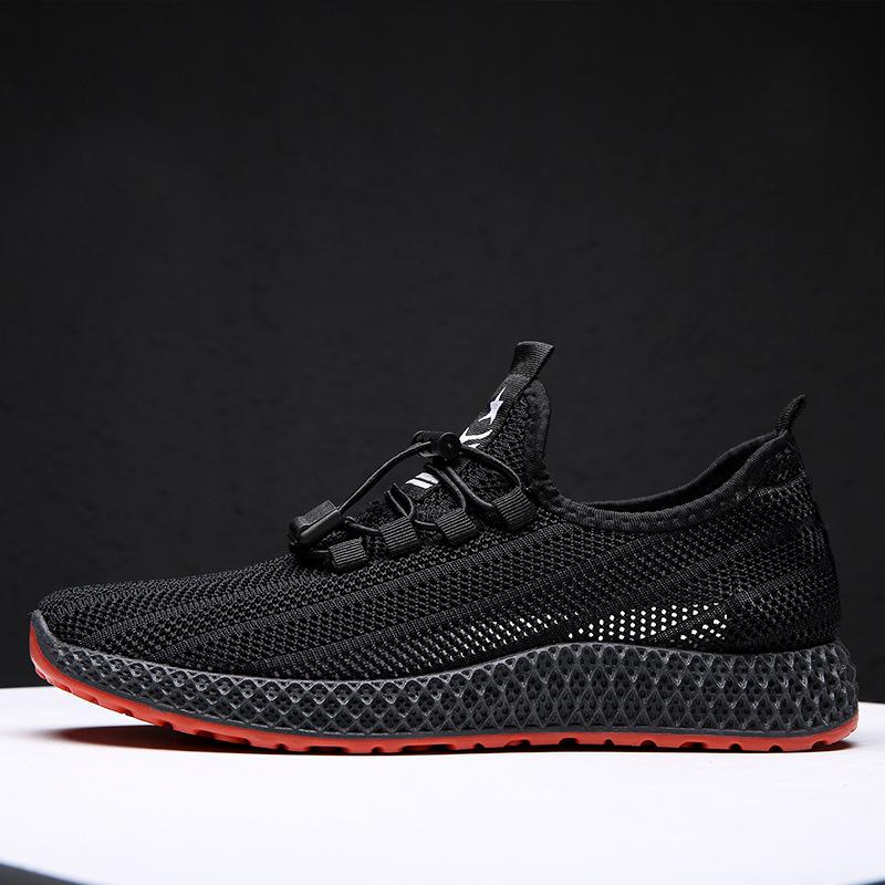 Autumn Casual Men's Shoes Fashionable Fitness Shoes Breathable Mesh Trendy Men's Shoes Sports Style Single Shoes Student Running Shoes