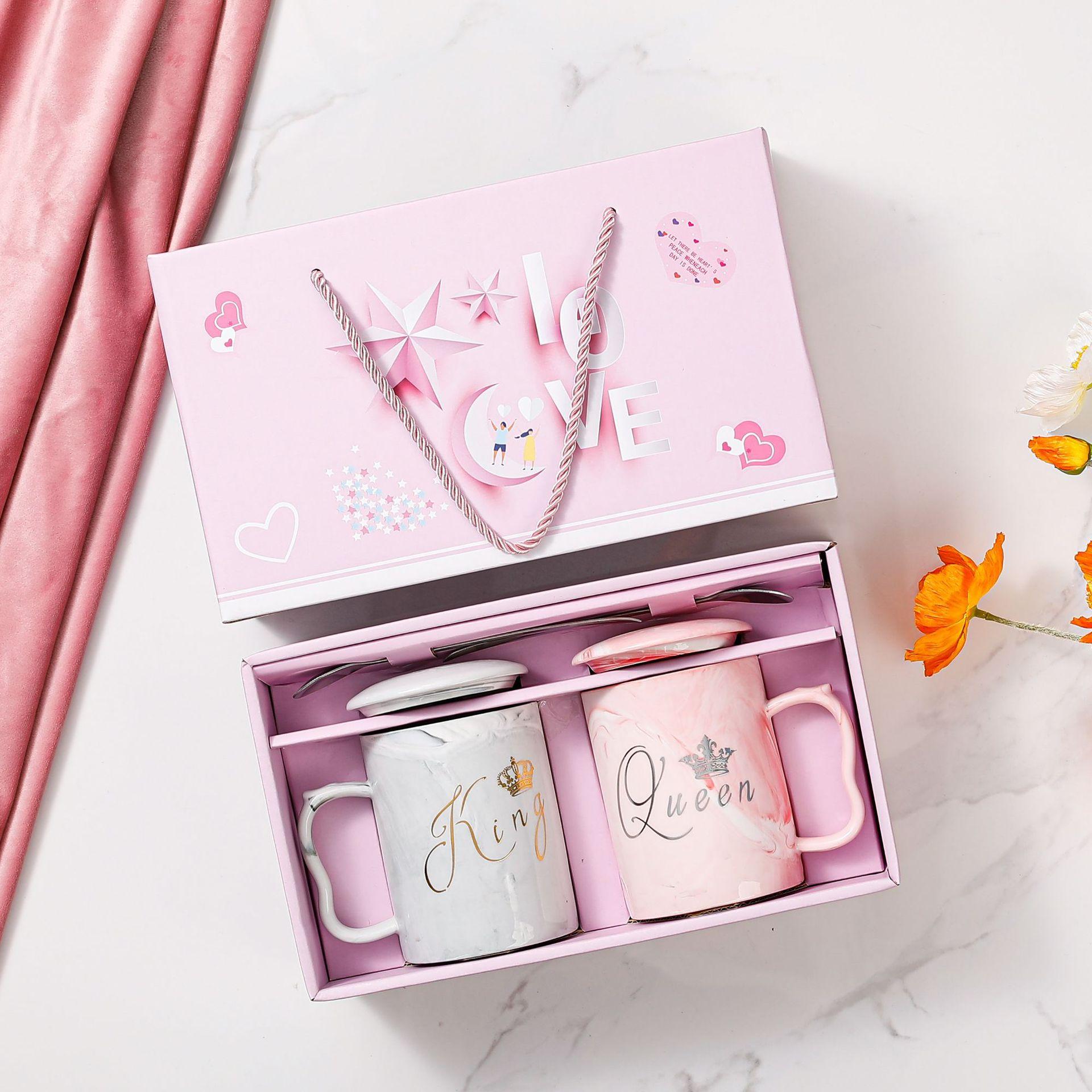 

Творческая кружка ко Дню святого Валентина для влюбленных, пара, чашка для воды, сувенир, керамический набор чашек, подарок на свадьбу, подарки Vs Cup 301—400ml