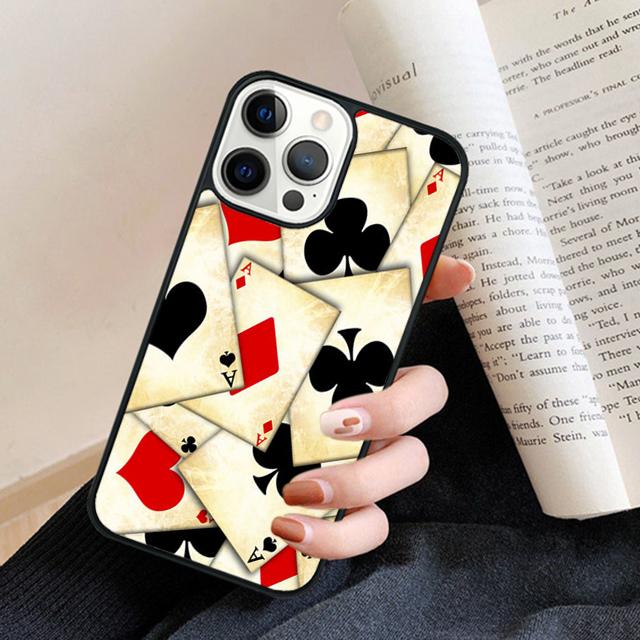 Ace of Spade Playing Card Phone Case Back Cover for iPhone 17 Air 16 15 14 13 11 12 Pro Max Plus Fundas Coque