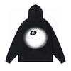 Classic Print Hooded Sweatshirt Teens Unisex Loose Fit Cotton Pullover Streetwear