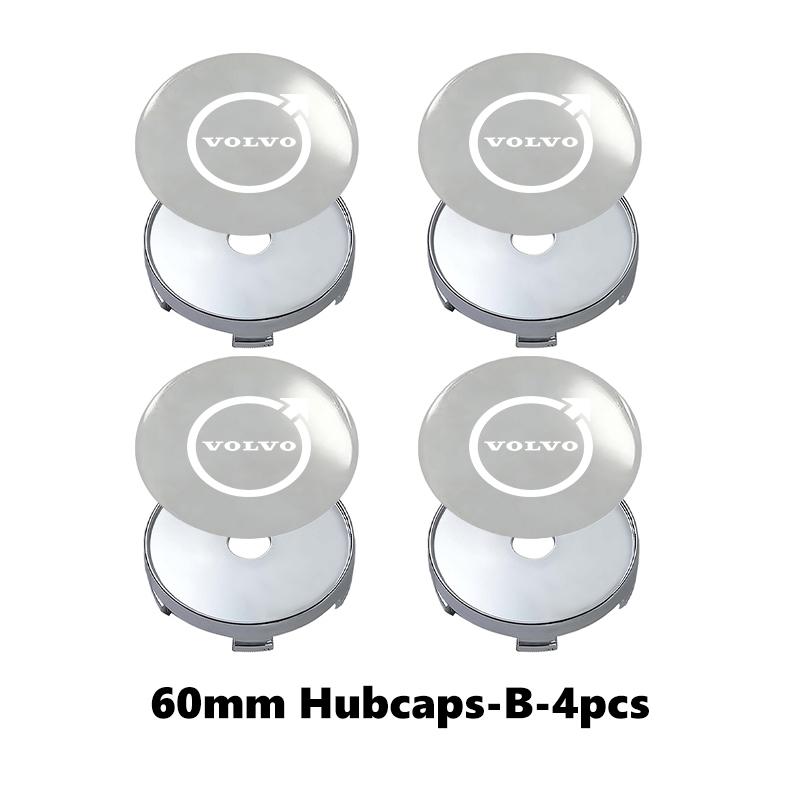 For Volvo 4pcs Car Wheel Hub Protective Cover Universal Anti-Dust Center Cap S60 S80 S90 C30 XC40 XC60 XC70 XC90 V40 V60 V90 T6