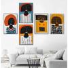 Abstract Female Ethno Portrait Wall Art Canvas Painting  African Woman Picture Contemporary Funny Poster Modern Print Home Decor