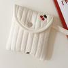 Clean White Fabric Feminine Hygiene Pad Pouch
