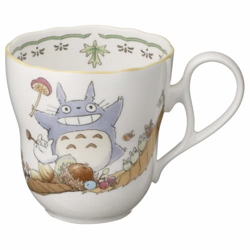 Noritake My Neighbor Totoro Microwave-Safe Bone China Mugs (Pair) 375cc (4924-37L/TP97855)