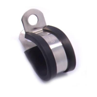 XE Stainless Steel R-Type Pipe Clamp with Rubber Lining