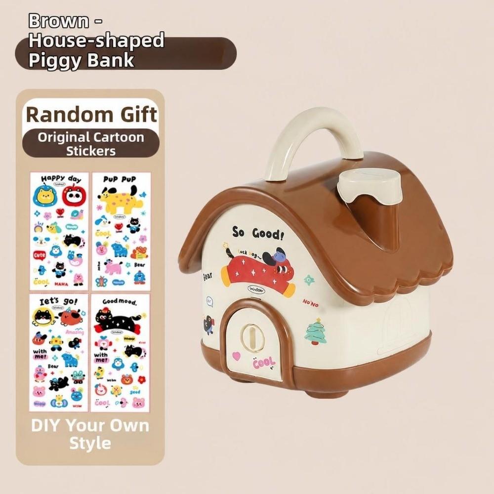 Cute Money Saving Box Cottage Shaped Savings Piggy Bank House Shaped Piggy Bank Home Decoration