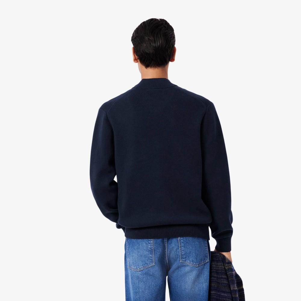 [Lacoste] Men's PARIS PACK Zip-Up Bomber Cardigan AH5177-55N166