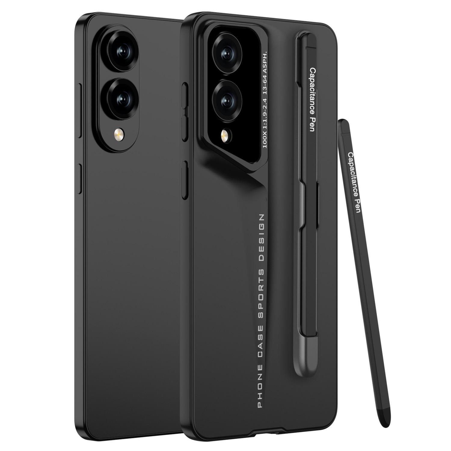 

GKK For Samsung Galaxy S25 Edge Case with Stylus Slim Hard PC Protective Phone Cover Black