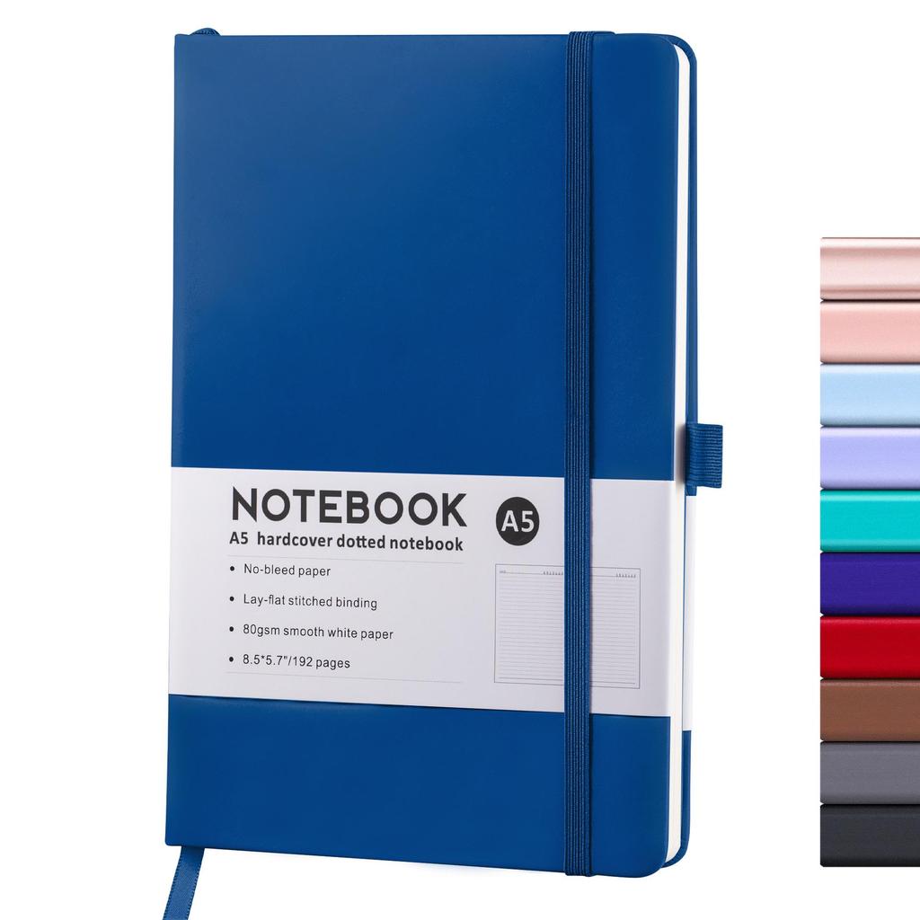Creative A5 Business Notebook with Elastic Band - Thick & Simple Student Diary