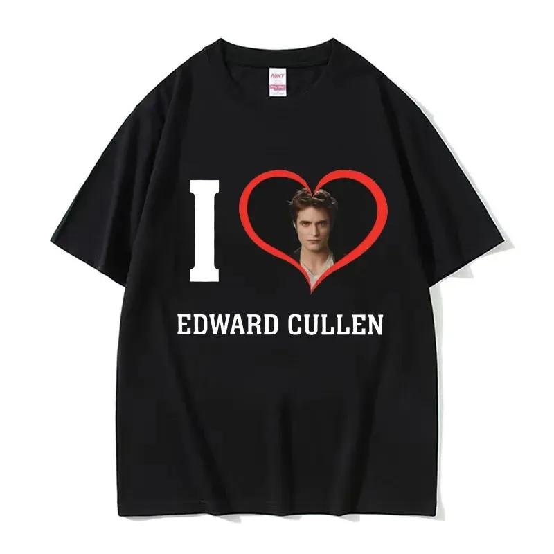 Nowa koszulka graficzna Daddy's Girl Robert Pattinson Hot Saga Zmierzch Vintage Koszulki Męskie Damskie Letnia Moda Streetwear T-shirt