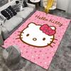 Hello Kitty Pink Carpet with Floral Pattern Suitable for Use As an Anti-slip Game Mat for Living Room and Bedroom Sofas