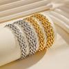 Flat Mesh Bracelet Stainless Steel, Multiyaer Wide Brand Link Chain Bracelet for Women, Trendy Jewelry Gifts
