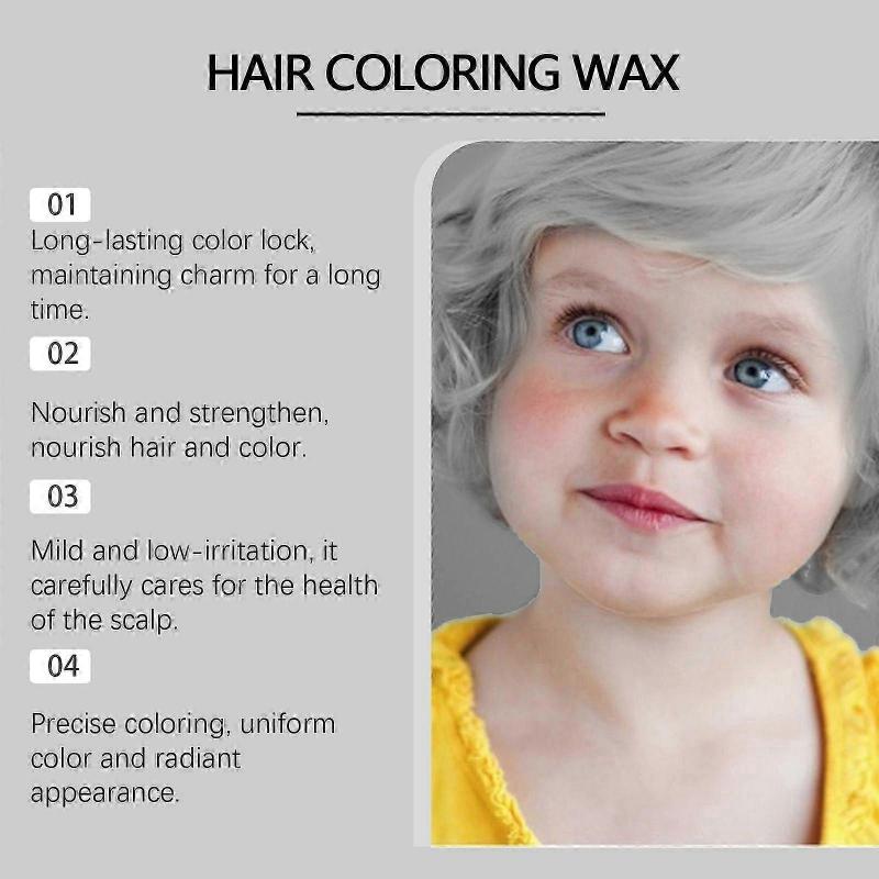 Wiieey Gray Children's Color Hair Cream Plant Extract Maintenance Diy Color Hair Care Color Beauty Pomade