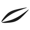 2pcs Headlight Eyebrow Glossy Black Abrasion Resistance Replacement for Infiniti Q50 2014‑2019
