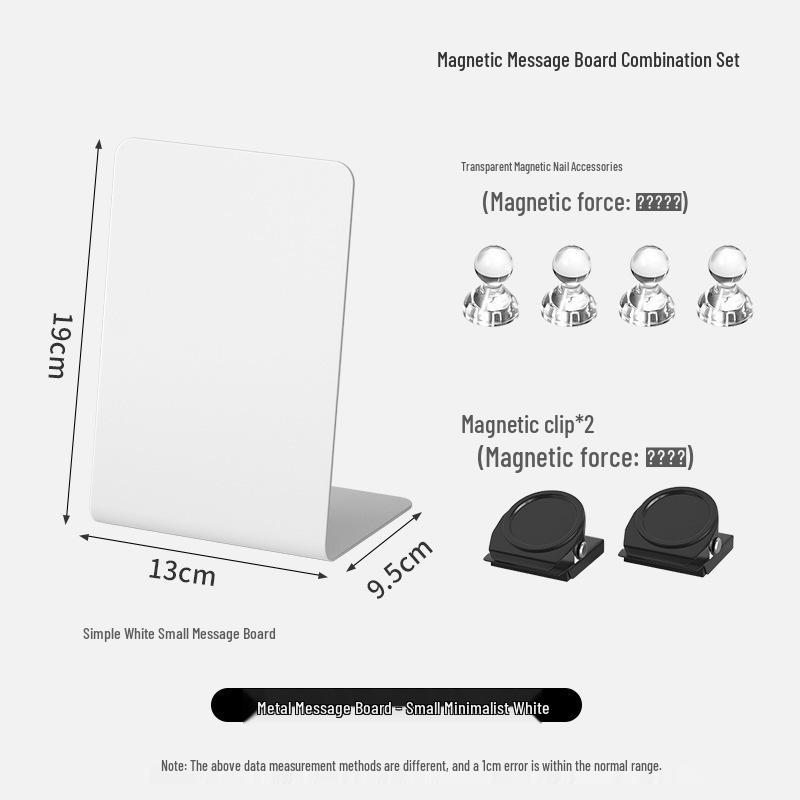 Magnetic Desktop Blackboard Memo Board - Erasable & Free-Standing for Office Use