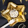 20pcs Gold/Silver Five Pointed Star Paper Plate Disposable Dessert Tray Paper Plate  Christmas
