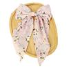 Spring Summer New Floral Bow Hair Clips with Ribbon Tails-European&American Style,Versatile ,Fashionable Hair Accessories