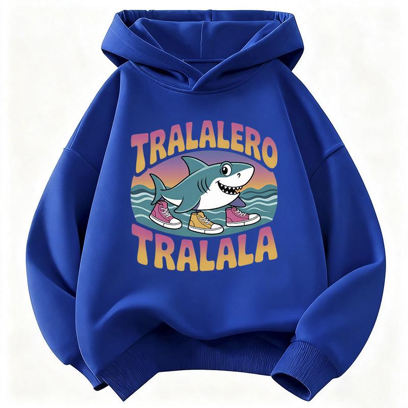 Felpa con cappuccio per bambini Design Italian Brainrot Felpa per bambini Carino Hoody per ragazzi e ragazze Felpe casual primaverili