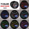 Dynoracing 2'' 52mm Dual Display 2BAR Turbo Boost gauge 7 colors Led Boost meter with Stepper Motor Car meter BX101496