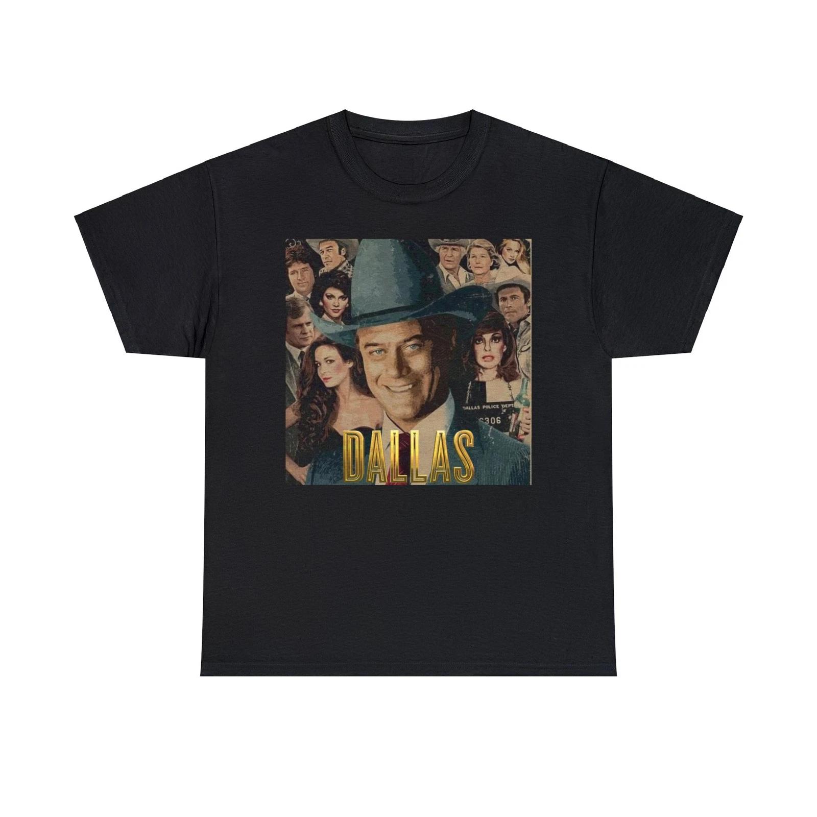 

Dallas Heavy Cotton Tee, Patrick Duffy, Larry Hagman, Linda Gray 3XL