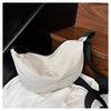 Light Casual Bag Women's Large Capacity Solid Color Messenger Bag Women's Versatile Washed Cloth Niche Bag Dumpling Bag